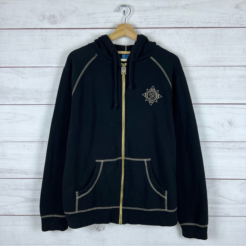 2015 Blizzard Hearthstone Heroes of Warcraft Full Zip Hoodie Large